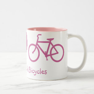 Tasse Frieden, Liebe & Fahrräder
