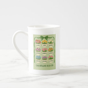 Tasse-Frucht des Spirit Tea Cup mit Blume Porzellantasse