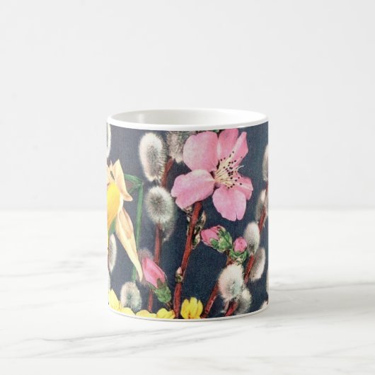 TASSE - FRÜHLINGS-BLUMEN-BLUMENentwurf - (Mittel)