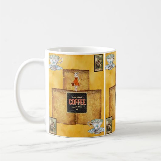 Tasse Frühstückskaffee (Links)