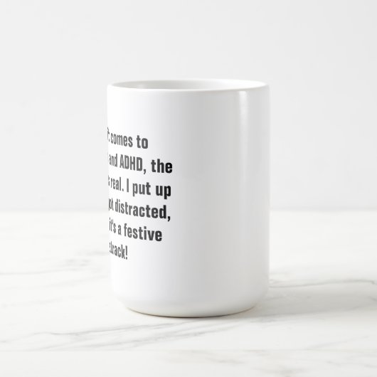 Tasse für ADHS-Kämpfer während Weihnachten (Mittel)