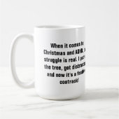 Tasse für ADHS-Kämpfer während Weihnachten (Links)