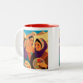 Tasse für afghanische Frauen, Darya, farbenfroh, t (Vorderseite Links)