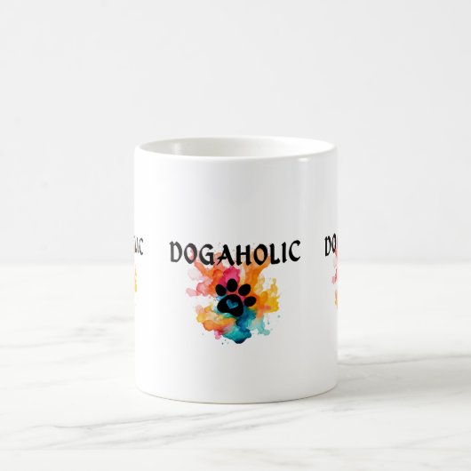 Tasse für Aquarellpaw - farbenfrohe Hundeschenkrei (Mittel)