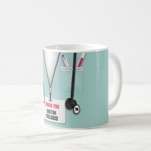 Tasse für Ärzte, Krankenpfleger oder Pflegepersona (VorderseiteRechts)