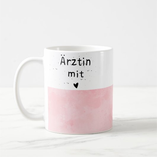 Tasse für Ärztinnen mit Herz (Links)