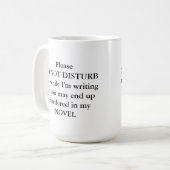 Tasse für Autor oder Schriftsteller (Vorderseite Links)