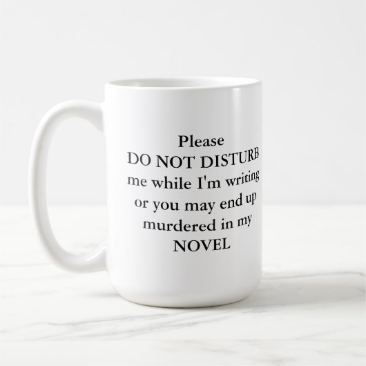 Tasse für Autor oder Schriftsteller (Links)