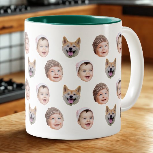 Tasse für BabyGesicht, für , 3 Fotos für die indi