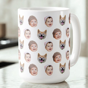 Tasse für BabyGesicht,  für , 3 Fotos für die indi