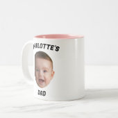Tasse für Babyschauspieler, angepasste neue Papa-T (Vorderseite Links)