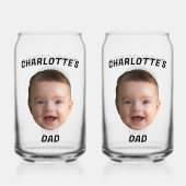 Tasse für Babyschauspieler, angepasste neue Papa-T Dosenglas (Rückseite)