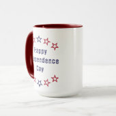 Tasse für benutzerdefinierte Happy Amerikanische U (Vorderseite Links)