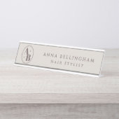 Tasse für benutzerdefinierte Logos | Personalisier Schreibtischnamensplakette (Vorderseite )