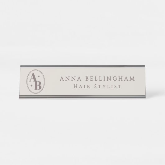 Tasse für benutzerdefinierte Logos | Personalisier Schreibtischnamensplakette (Vorderseite )