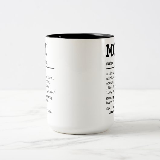 Tasse für benutzerdefinierte Mama Definition, Gebu (Mittel)