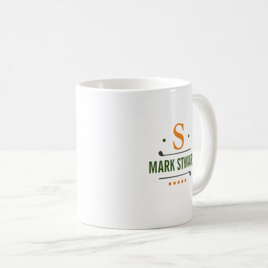 Tasse für benutzerdefinierte Monogramm-Logos mit N (VorderseiteRechts)