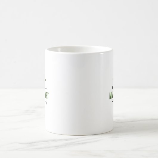 Tasse für benutzerdefinierte Monogramm-Logos mit N (Mittel)