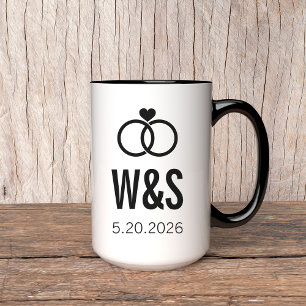 Tasse für benutzerdefinierte Verlobungen   Geschen