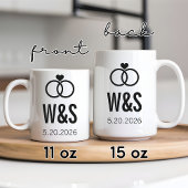 Tasse für benutzerdefinierte Verlobungen | Geschen