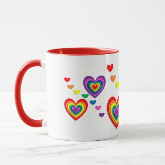 Tasse für benutzerdefiniertes Herz (Links)