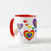 Tasse für benutzerdefiniertes Herz (Vorderseite Links)
