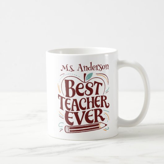 Tasse für beste Lehrerin (Rechts)