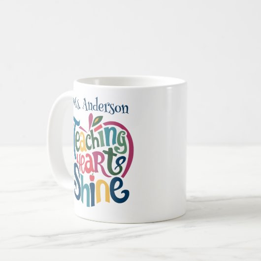 Tasse für beste Lehrerin (Vorderseite Links)