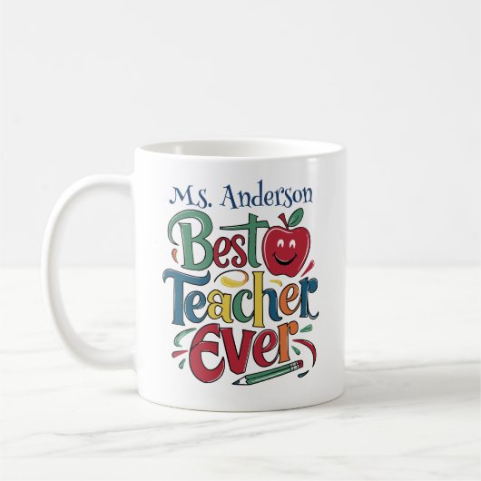 Tasse für beste Lehrerin (Links)