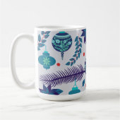 Tasse für blaue und rote Weihnachtsschmuck (Links)