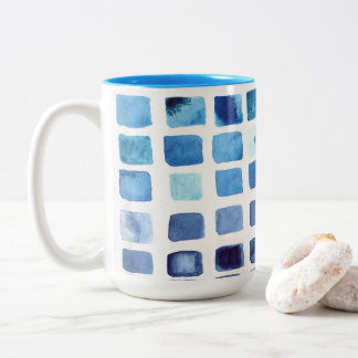 Tasse für blaue Wasserfarben
