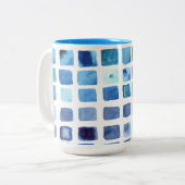 Tasse für blaue Wasserfarben (Vorderseite Links)