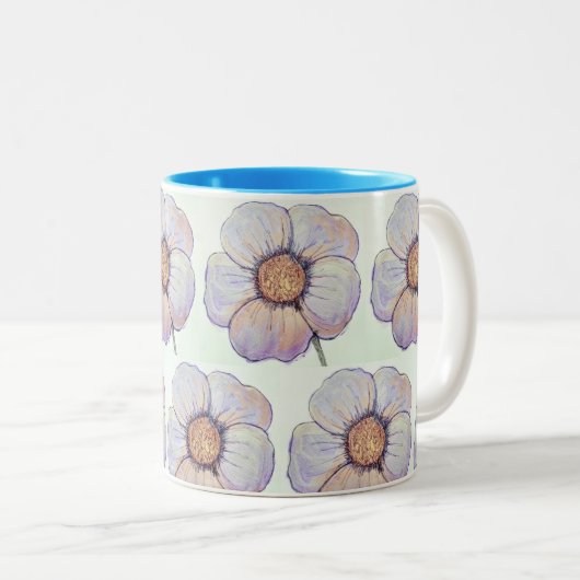 Tasse für Blumendesign (VorderseiteRechts)