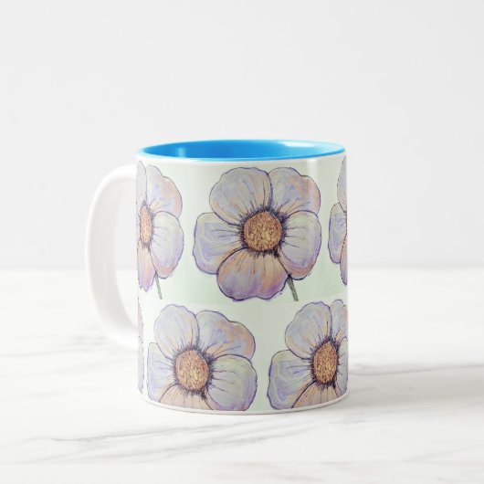 Tasse für Blumendesign (Vorderseite Links)