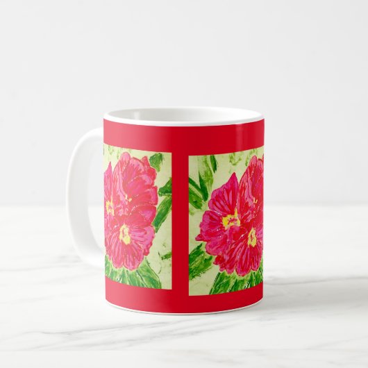 Tasse für Blumengemälde (Vorderseite Links)