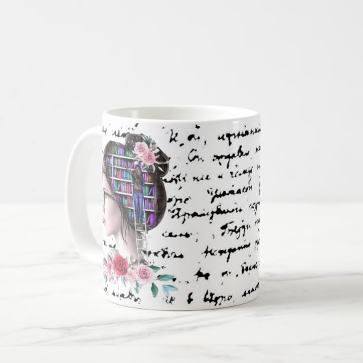 Tasse für Buchliebhaber (Vorderseite Links)