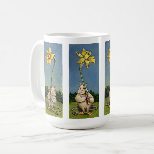 Tasse für Dafodil-Geschenke (Vorderseite Links)