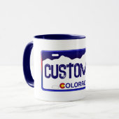 Tasse für das individuell anpassbare Colorado Blue (Vorderseite Links)