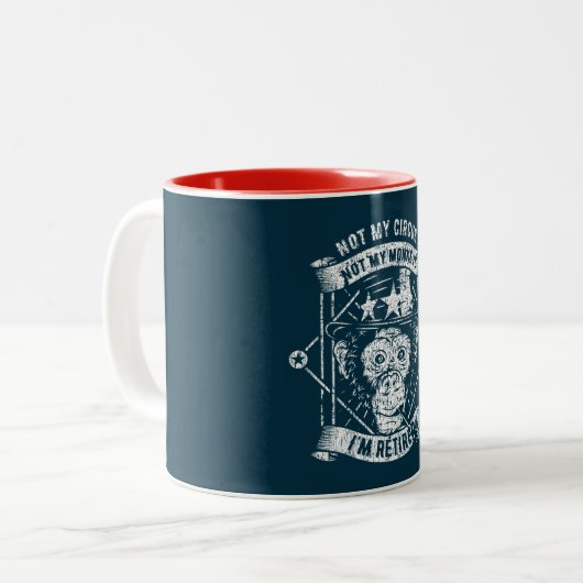 Tasse für das Ruhestand gibt Männern Frauen (Vorderseite Links)