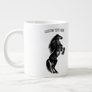 Tasse für das Schwarze Wildpferd mit eigenem Text