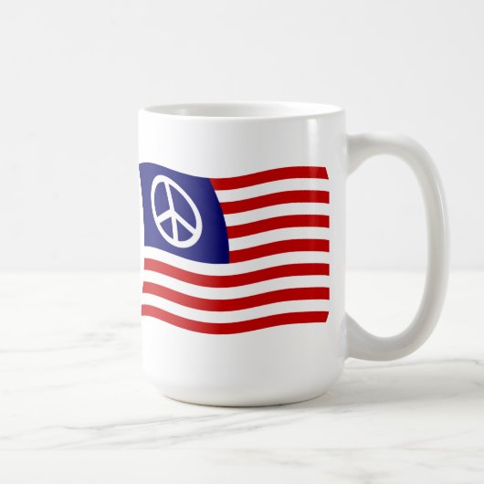 Tasse für das US-Friedenszeichen (Rechts)
