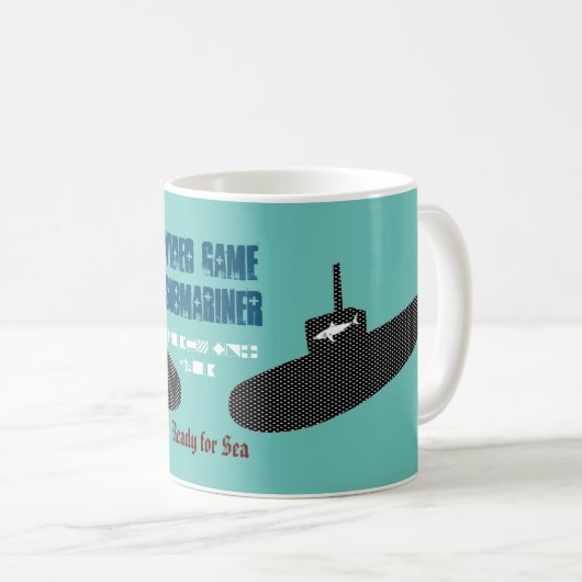 Tasse für das Videospiel-U-Boot (VorderseiteRechts)