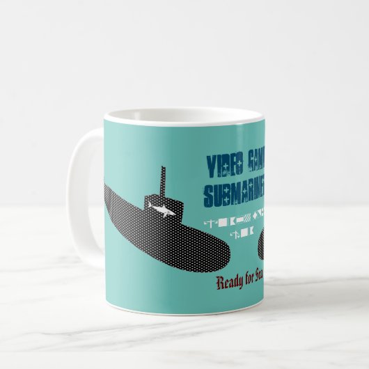 Tasse für das Videospiel-U-Boot (Vorderseite Links)