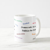 Tasse für Demokratische Sozialistische Partei (VorderseiteRechts)