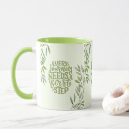 Tasse für den Beginn der Reise