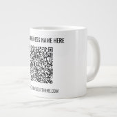 Tasse für den benutzerdefinierten QR-Code (Vorderseite Rechts)