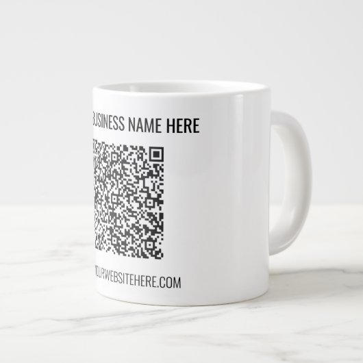 Tasse für den benutzerdefinierten QR-Code (Vorderseite Rechts)