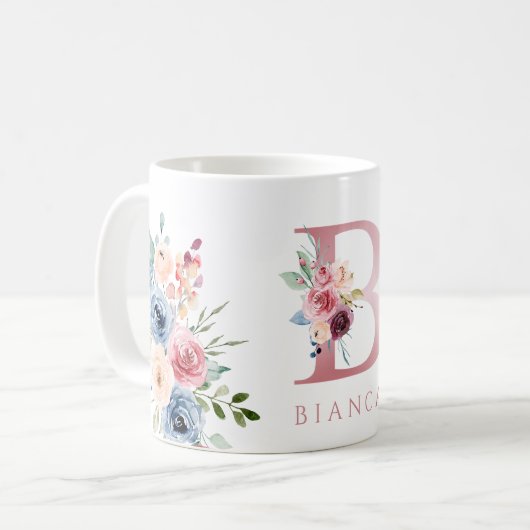 Tasse für den Blumenbrief B (Vorderseite Links)