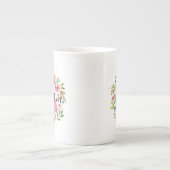 Tasse für den Blumennamen erste benutzerdefinierte (Vorderseite)