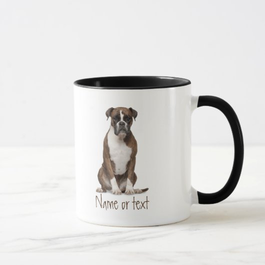 Tasse für den Boxer-Dog für Wasserfarben (Rechts)